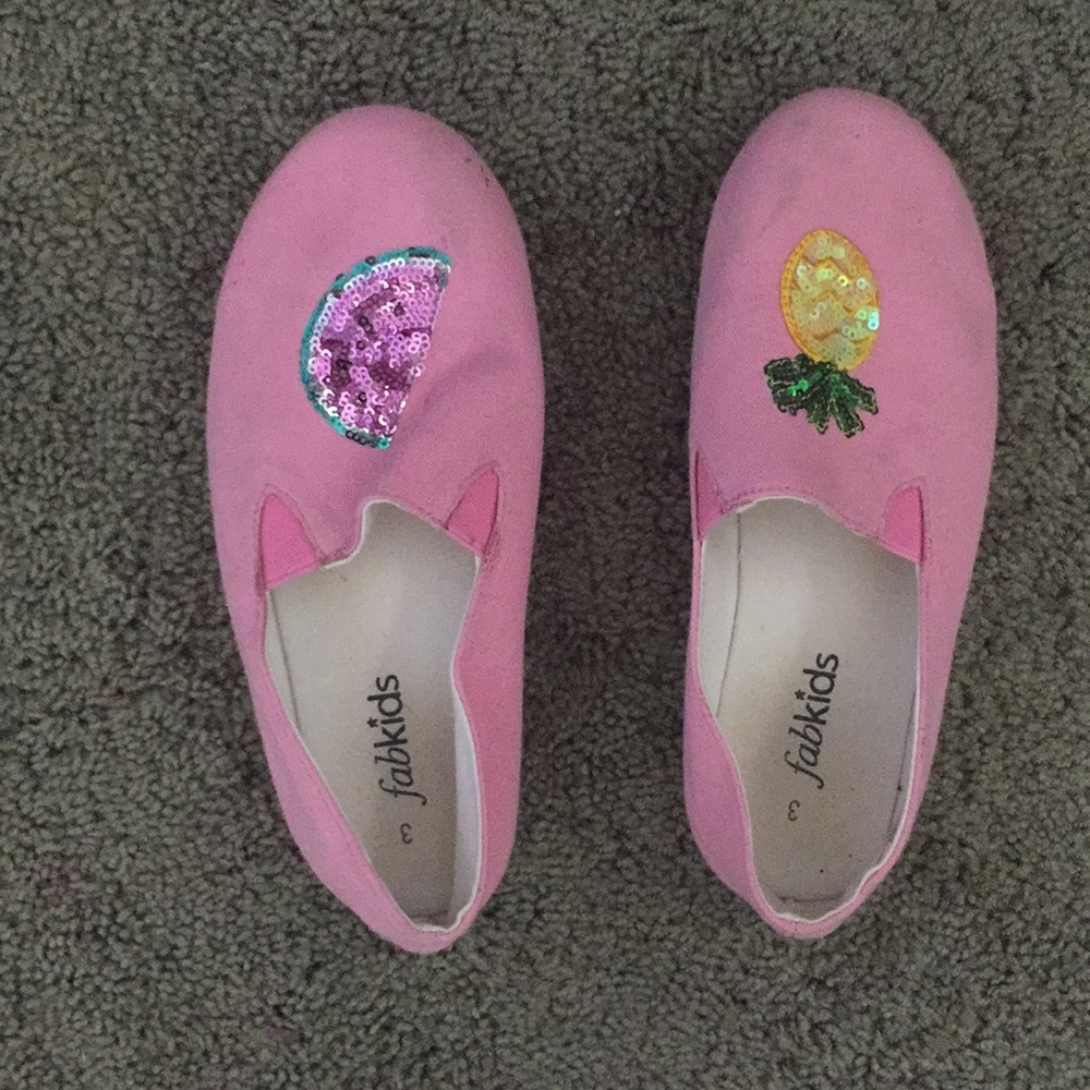 Watermelon and pineapple shoes